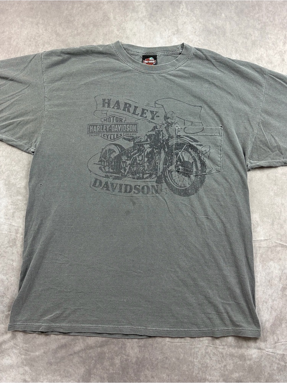 Vintage 2000’s Harley-Davidson Men's Gray Graphic Crewneck T-Shirt XL